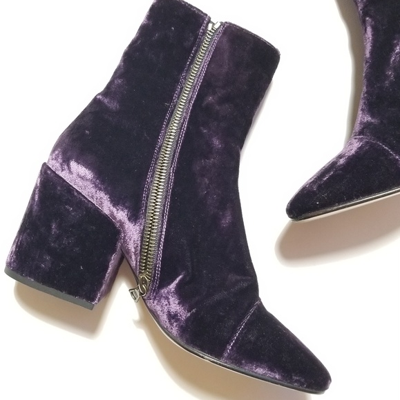 🔴SOLD 🎉HP🎉Dries Van Noten Crush Velvet Boots - Picture 6 of 8